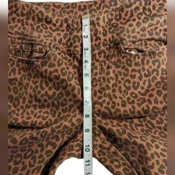 Belle Kim gravel size 2P pull on animal print jeggings - Picture 4 of 8